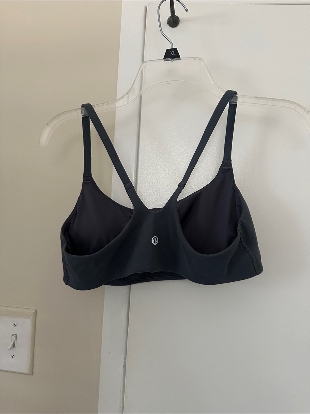 Lululemon blueish gray Women's padded sports bra - Minimal Racerback Comfort - Picture 2 of 5